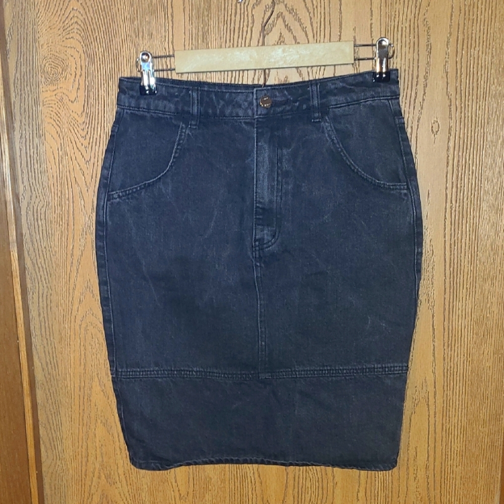 SOLD-- Obey Denim Pencil Skirt